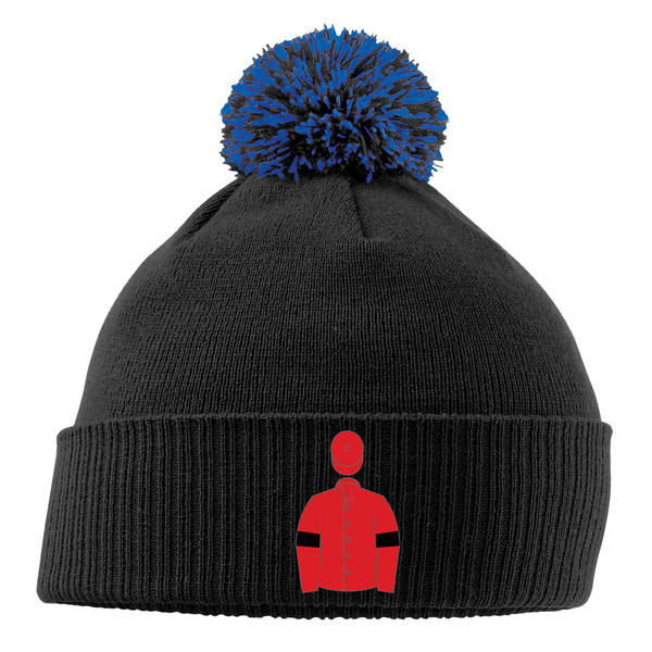 Robert Kirkland Embroidered Pom Pom Snowstar Beanie