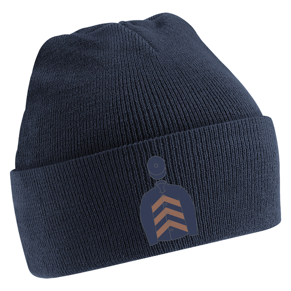 P Davies Embroidered Beanie